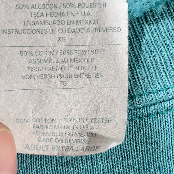 Hanes Heavyweight Sweatshirt Unisex XL Memory Walk Logo On Front Green Fleece - Picture 5 of 9